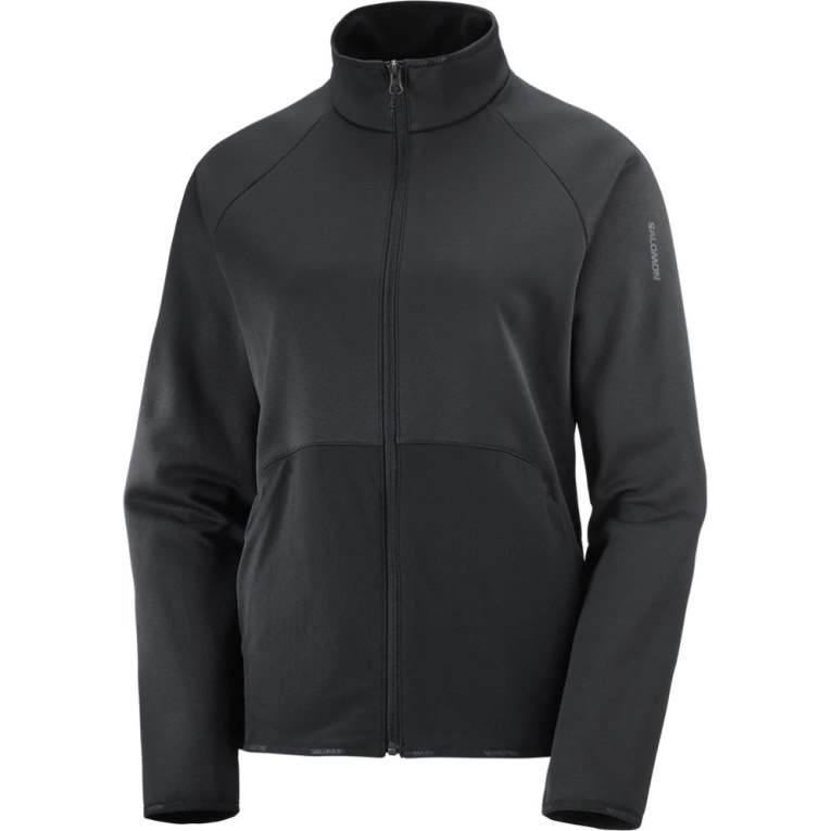 Black Salomon Essential Warm Full Zip Women's Jackets | IE WX6951